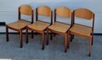 14 x Vintage Deense houten design stoelen cafestoelen retro, Huis en Inrichting, Stoelen, Ophalen of Verzenden, Zo goed als nieuw
