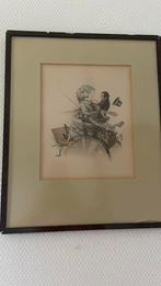 Antieke prent in lijst, Antiek en Kunst, Ophalen