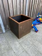 Cortenstalen Bloembak 70x70x70, Balkon, Minder dan 60 cm, Vierkant, Ophalen of Verzenden