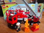Duplo 4977 Brandweerwagen, Ophalen of Verzenden, Gebruikt, Complete set, Duplo