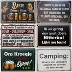 Keep calm and drink beer bier metalen reclamebord wandbord, Huis en Inrichting, Woonaccessoires | Tekstborden en Spreuken, Nieuw
