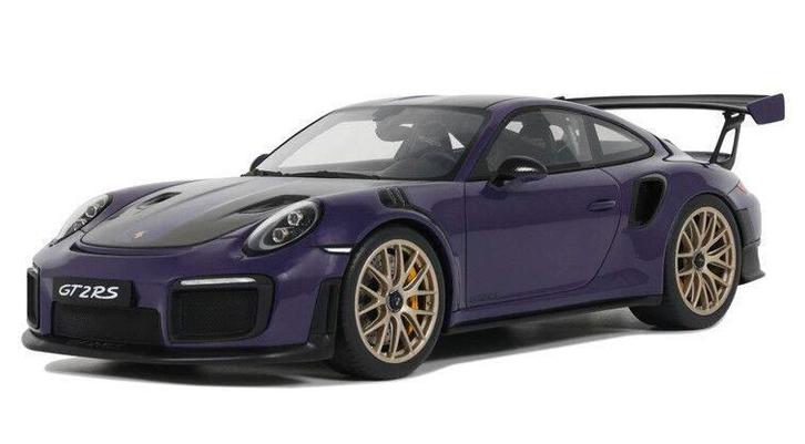Porsche 911 (991.2) GT2 RS '21, paars (Ultraviolet), Hobby en Vrije tijd, Modelauto's | 1:18, Nieuw, Auto, Overige merken, Ophalen of Verzenden