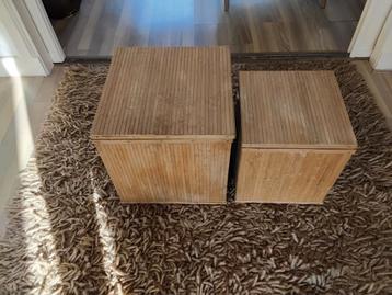 Opbergboxen met deksel bamboe beschikbaar voor biedingen