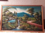 schilderij van olieverf, landschap indonesie, Antiek en Kunst, Ophalen
