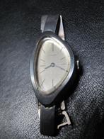 Vintage design GARONNE horloge zilveren band en kast 16,5 cm, Ophalen, Zilver