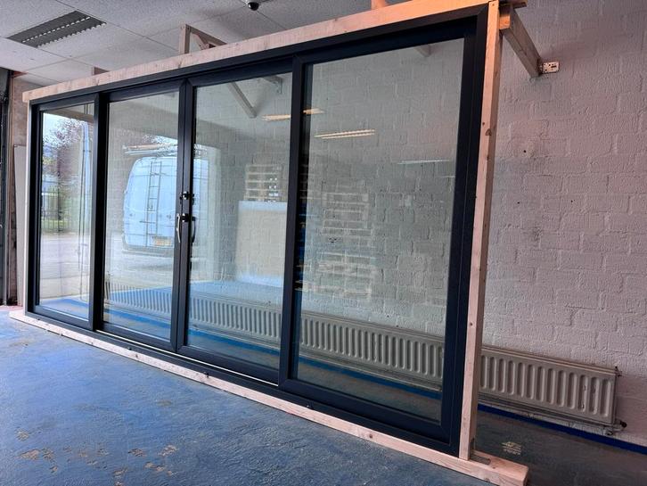 Schuifpui 4500x2200 4 delig Direct Leverbaar, Doe-het-zelf en Verbouw, Kozijnen en Schuifpuien, Nieuw, Schuifpui, Kunststof, 150 tot 225 cm