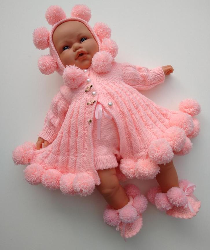 Gebreide baby-kleding, Kinderen en Baby's, Babykleding | Maat 50, Nieuw, Meisje, Setje, Ophalen of Verzenden