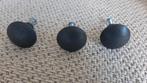 3 metaal-look deurknopjes / kastknopjes antraciet 3 cm, Huis en Inrichting, Verzenden, Nieuw