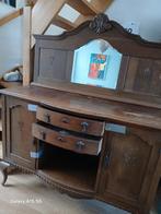 Antieke kast Breedte 43 lengte 140 cm Hoogte 96 + bovenstuk, Ophalen