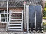 Nette aluminium  Custers rolsteiger Werkhoogte 6.2 mtr, Doe-het-zelf en Verbouw, Ophalen, Gebruikt, Rolsteiger of Kamersteiger