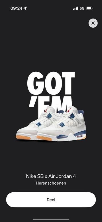 NIKE SB x JORDAN 4 NAVY 41 beschikbaar voor biedingen