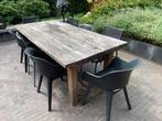 Robuuste houten tuintafel, Tuin en Terras, Ophalen, Gebruikt, Rechthoekig, Hout