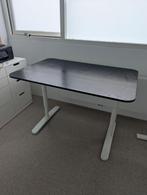 IKEA BEKANT bureau 120x80 – zwart blad, wit onderstel, Huis en Inrichting, Ophalen, Gebruikt, Bureau