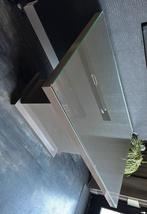 Eettafel met glasplaat - Richmond Stijl, Huis en Inrichting, Stoelen, Ophalen, Gebruikt, Hotel chique eric kuster, Bruin