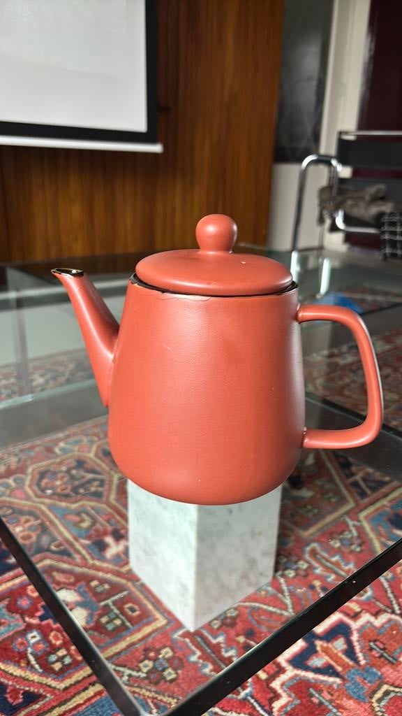 Theepot terracotta, Ophalen of Verzenden
