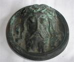 ﻿€35,= ANTIEK 1880 BRONZEN PLAQUETTE ORNAMENT - wvq, Verzenden, Brons