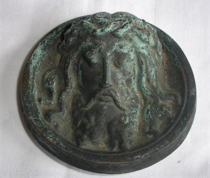 ﻿€35,= ANTIEK 1880 BRONZEN PLAQUETTE ORNAMENT - wvq, Antiek en Kunst, Antiek | Koper en Brons, Brons, Verzenden