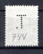 NEDERLAND : 1953 : Perfin &@  T.  @& on Y.604., Ophalen of Verzenden, Na 1940, Gestempeld