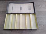 Vintage Metalen koffer voor totaal 252 dia's., Ophalen, Gebruikt