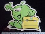 sticker appel club logo schooltas vintage, Ophalen of Verzenden, Zo goed als nieuw, Bedrijf of Vereniging