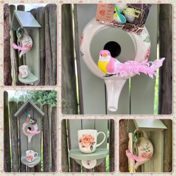 Cadeautip! JTS 'a Rose is a Rose ...' Theepot Vogelhuisje beschikbaar voor biedingen