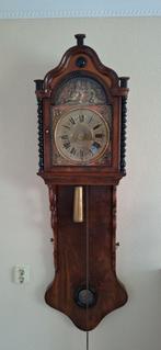 Antieke wortelnotbiedermeier dubbel  kabinet kap staat klok, Antiek en Kunst, Antiek | Klokken, Ophalen