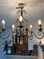 Oude kroonlichter, blauw, goud , pegels, Ophalen of Verzenden