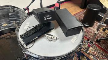 2x AKG D109 Lav Mic beschikbaar voor biedingen