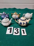 -	Mini theepotten 5 stuks, Verzamelen, Ophalen of Verzenden