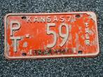 Kentekenplaat licenseplate Kansas 71 USA, Verzenden, Gebruikt, Auto's