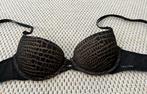 Calvin Klein Push-up BH maat 70A - Zwart/beige, Calvin Klein, Ophalen of Verzenden, Overige kleuren, BH