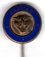 Jaguar blauw email op koper auto speldje ( L_165a ), Verzenden, Zo goed als nieuw, Transport, Speldje of Pin
