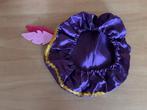 Paarse kinder Pietenmuts met veren - Muts Piet, Diversen, Sinterklaas, Ophalen of Verzenden, Nieuw