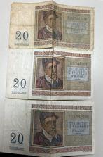 Belgische 20 Frank Biljetten - Set van 3, Ophalen of Verzenden, Setje