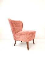 Artifort clubfauteuil roze ribstof cocktailstoeltje, -, -, 75 tot 100 cm, Ophalen of Verzenden