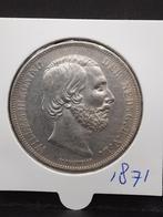 Rijksdaalder 1871 koning Willem III, Postzegels en Munten, Munten | Nederland, Koning Willem III, Zilver, Ophalen of Verzenden