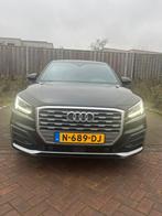Audi Q2 1.4 Tfsi CoD 150pk S Tronic 2017 Zwart, Auto's, Audi, 65 €/maand, 4 cilinders, Leder en Stof, Zwart