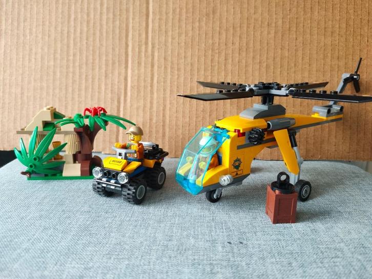 Lego 60158 Jungle Cargo Helicopter, Kinderen en Baby's, Speelgoed | Duplo en Lego, Gebruikt, Lego, Complete set, Ophalen of Verzenden