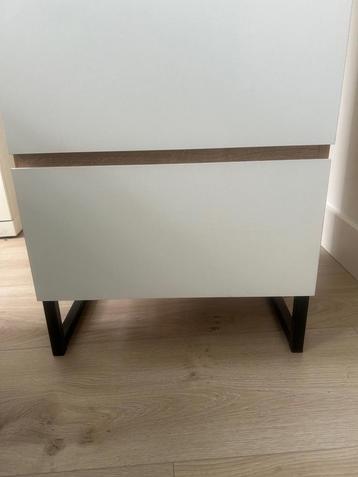 Ladenkast - Wit / Eiken