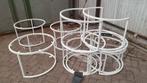 Partij witte metalen frames voor ronde salontafels, 50 tot 100 cm, Nieuw, 50 tot 100 cm, Niet ingevuld