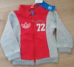 Adidas sweatvest grijs/rood maat 80 *NIEUW* (0562), Kinderen en Baby's, Babykleding | Maat 80, Adidas, Nieuw, Ophalen of Verzenden
