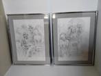 2pentekeningen van HenryToulouseLautrec, Antiek en Kunst, Ophalen of Verzenden