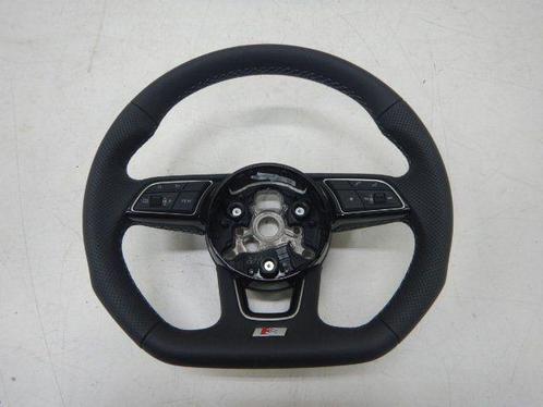 Audi A4 A5 8W Stuur MF+F1+VIEW Leer Grijs Stiksel 8W0419669A, Auto-onderdelen, Besturing, Audi, Gebruikt, Ophalen of Verzenden