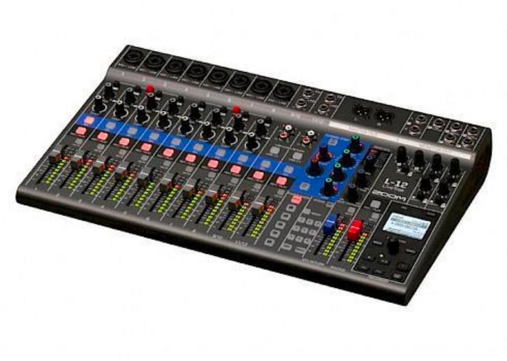 Zoom LiveTrak L-12 Mixer/Recorder in nieuwstaat, Muziek en Instrumenten, Mengpanelen, Zo goed als nieuw, 10 tot 20 kanalen, Microfooningang