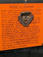 Oude ikoon zilver 30x35 cm. €95., Antiek en Kunst, Antiek | Religie, Ophalen