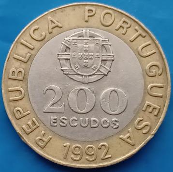 Portugal 200 escudos - 1992   beschikbaar voor biedingen