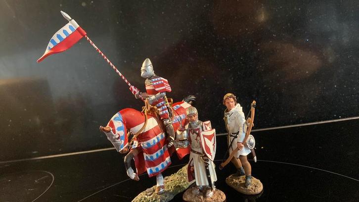 Delprado ridders: Franse adel met engelse ridders, Verzamelen, Poppetjes en Figuurtjes, Zo goed als nieuw, Ophalen of Verzenden