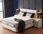 Opbergboxspring Teddy Incl. Matras & Topper Dreambedden, Ophalen of Verzenden, 180 cm, 200 cm, Crème