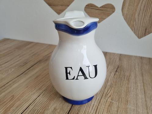 Mooie Vintage Franse Water / Wijn Kan EAU Keramiek Porselein, Antiek en Kunst, Antiek | Keramiek en Aardewerk, Verzenden