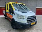Ford Transit CDC 350 pickup L2h1 Tdci 130pk Mhev FWD 2020, Auto's, Bestelauto's, Voorwielaandrijving, Euro 5, 1995 cc, Zwart